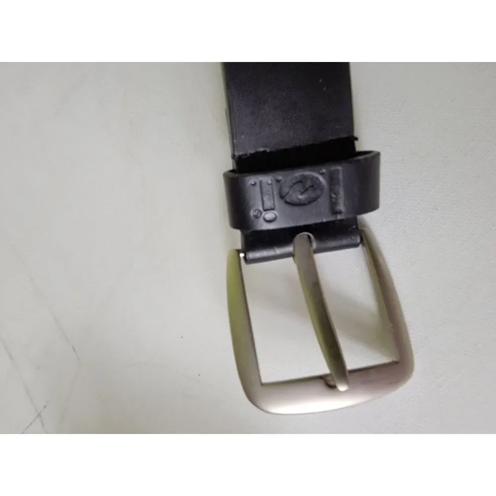 Vintage Y2k Belt L.E.I.‎ Genuine Leather Brown Medium With Chain - Picture 2 of 5